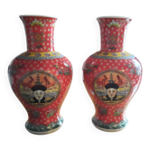 Paire de grands vases chinois style impérial