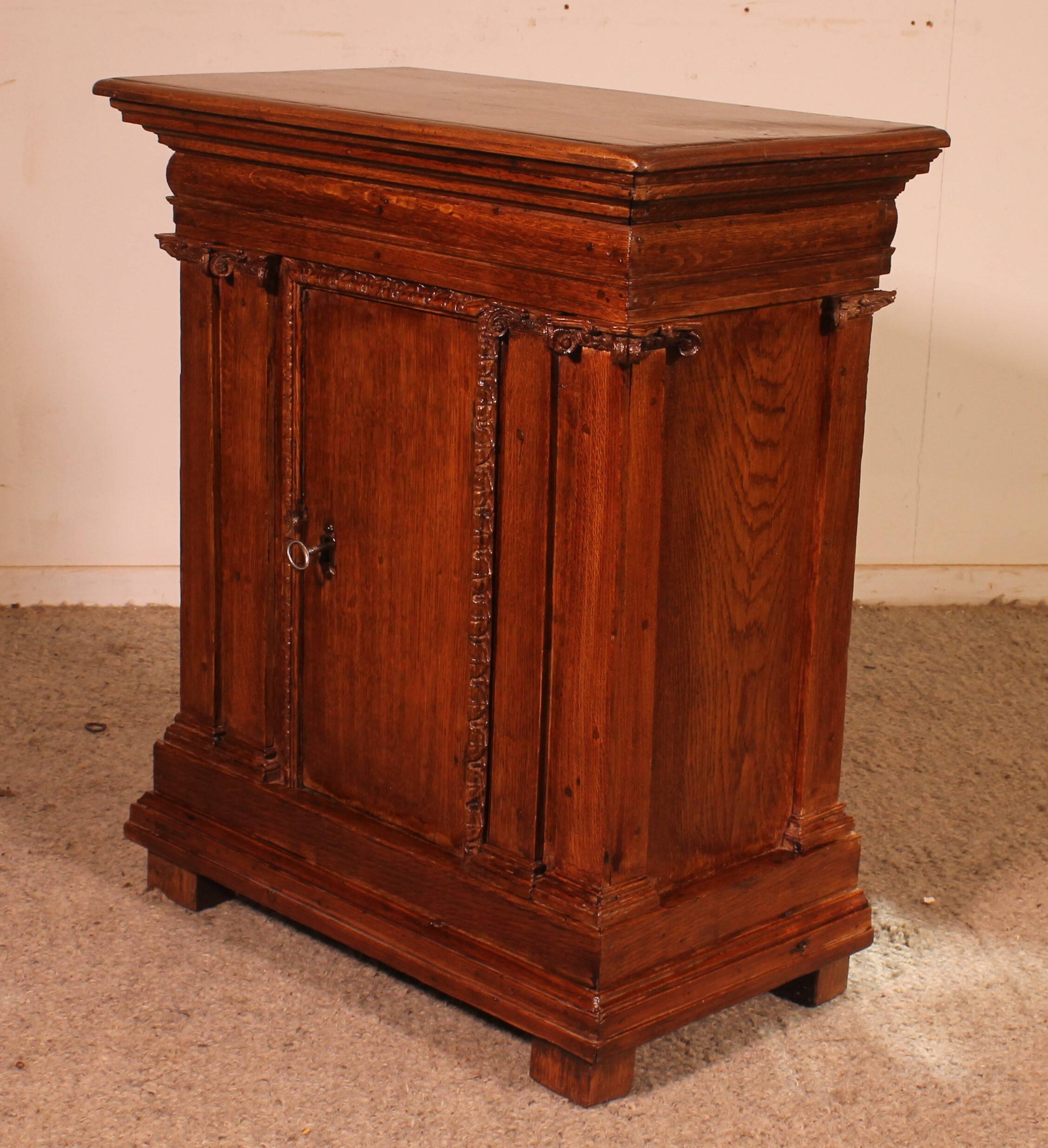 Renaissance oak tabernacle