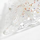 Post Modern Murano glass triangle ceiling lamp by Sylcom, Italy, 1985