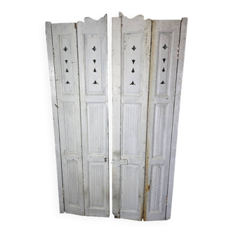 Paire de volets anciens ( persiennes)