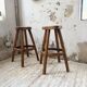 Pair of Henri Bataille stools in oak