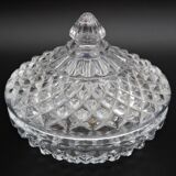 Vintage diamond Arques crystal sugar bowl