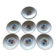Set of 6 flat plates and 1 round dish KG Lunéville "Agnès"