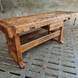 Old workbench Ott beech kitchen island or side table