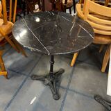 Black marble table
