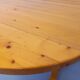 Vintage Charlotte Perriand Les Arcs round pine dining table from the 60s 70s