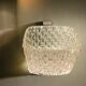 Portuguese mid-century retro glass wall sconce lamp