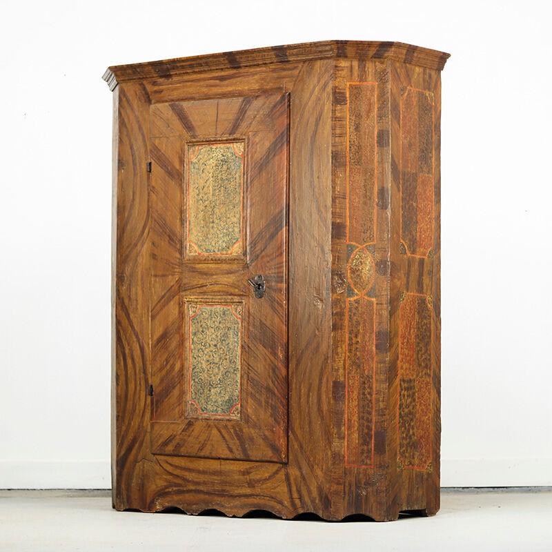 Painted folk art bridal wardrobe