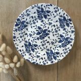 Floral English dessert plates