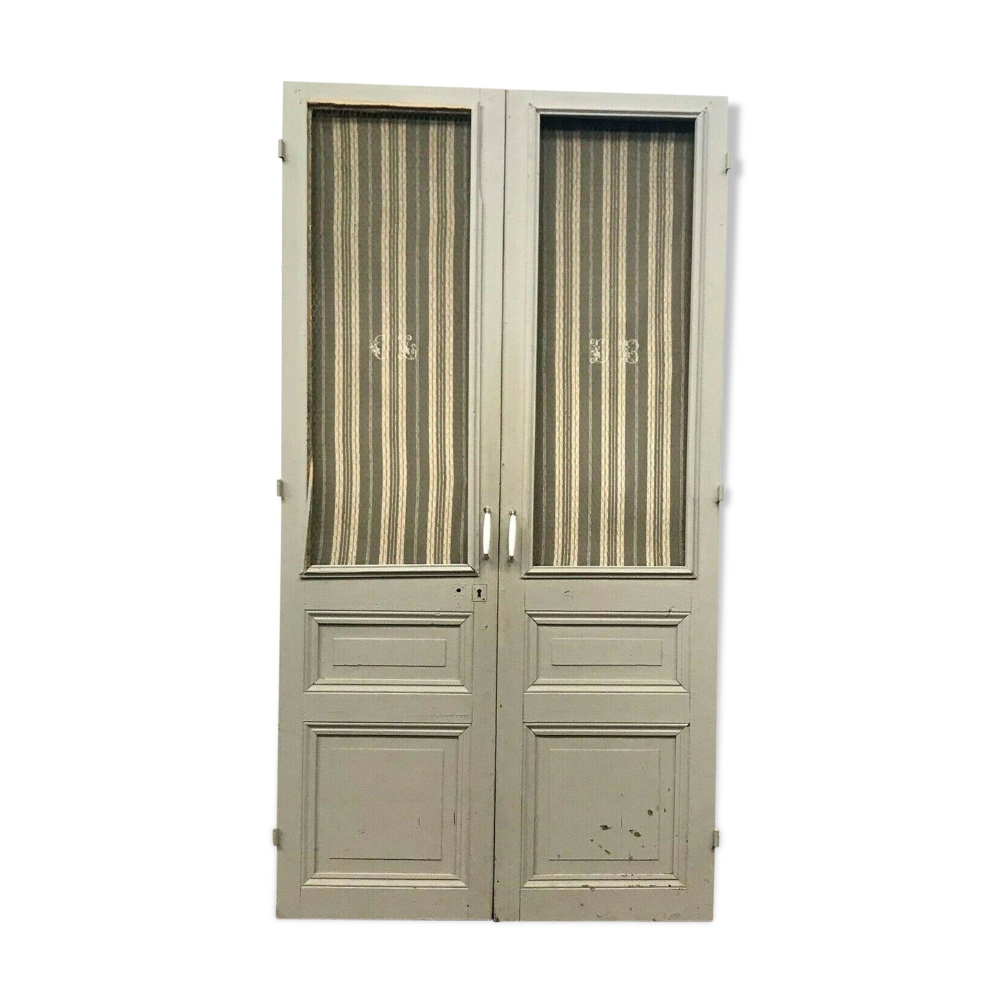 Double closet doors Paneled and screened 20th century