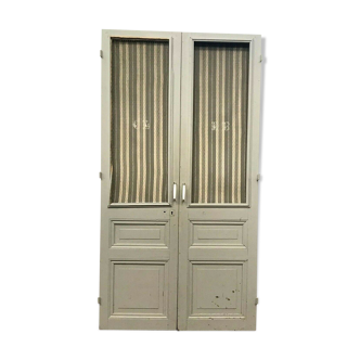 Double closet doors Paneled and screened 20th century