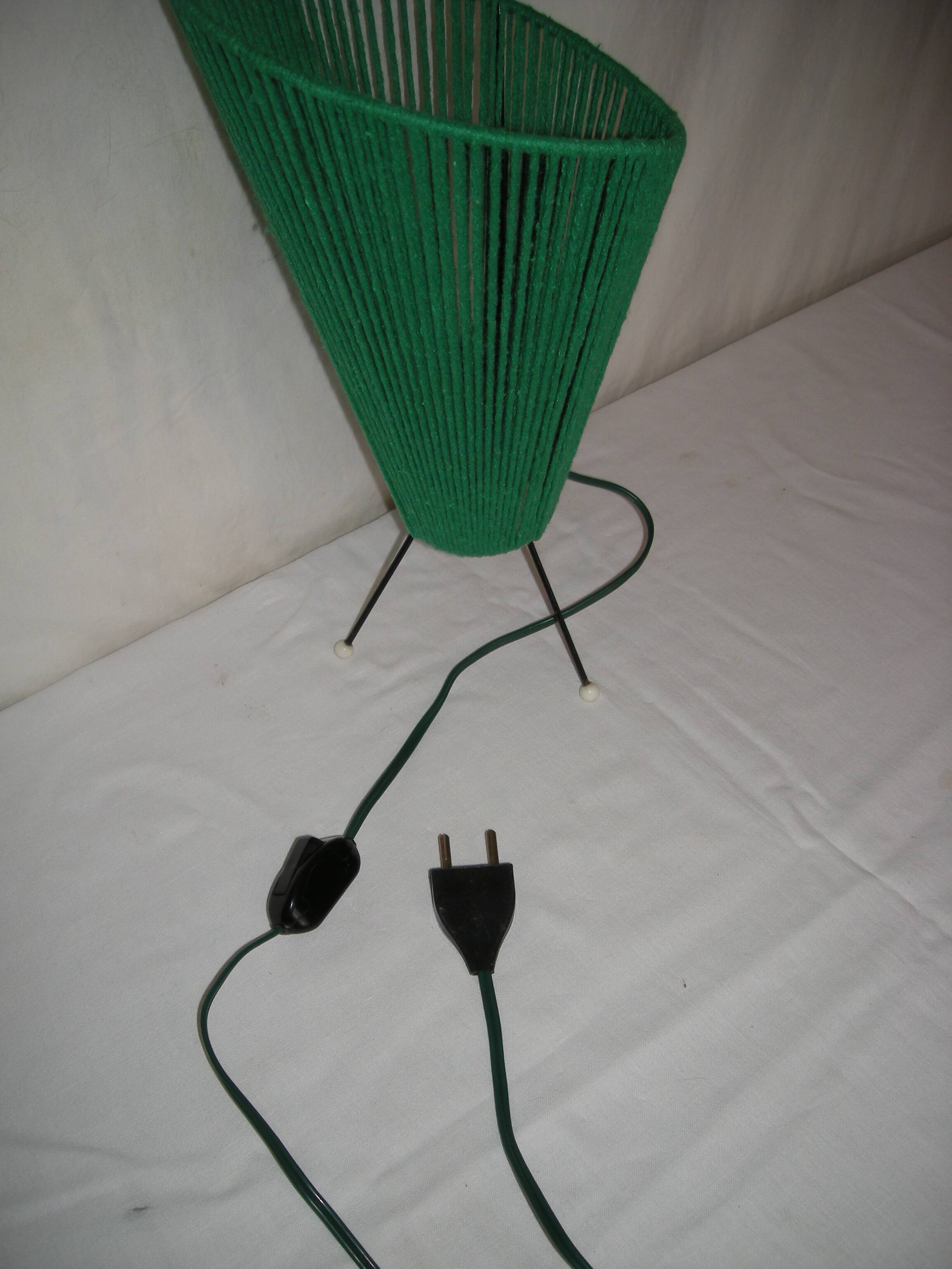 Conical tripod lamp from the 1950s