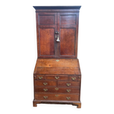 English scriban desk in oak 18th century