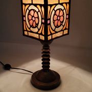 Lampe en bois Art Nouveau