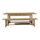 Oak table 2m + 2 benches