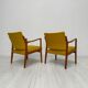 1960s vintage Swedish mid-century easy chairs by Karl-Erik Ekselius for J.O. Carlsson
