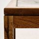 Coffee table in rosewood and ceramic by Lisbeth Sallingboe