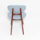 Blue Mushroom Chair Mid-Century, Type 200/128, by J. Kedziorek, Europe, 1960s