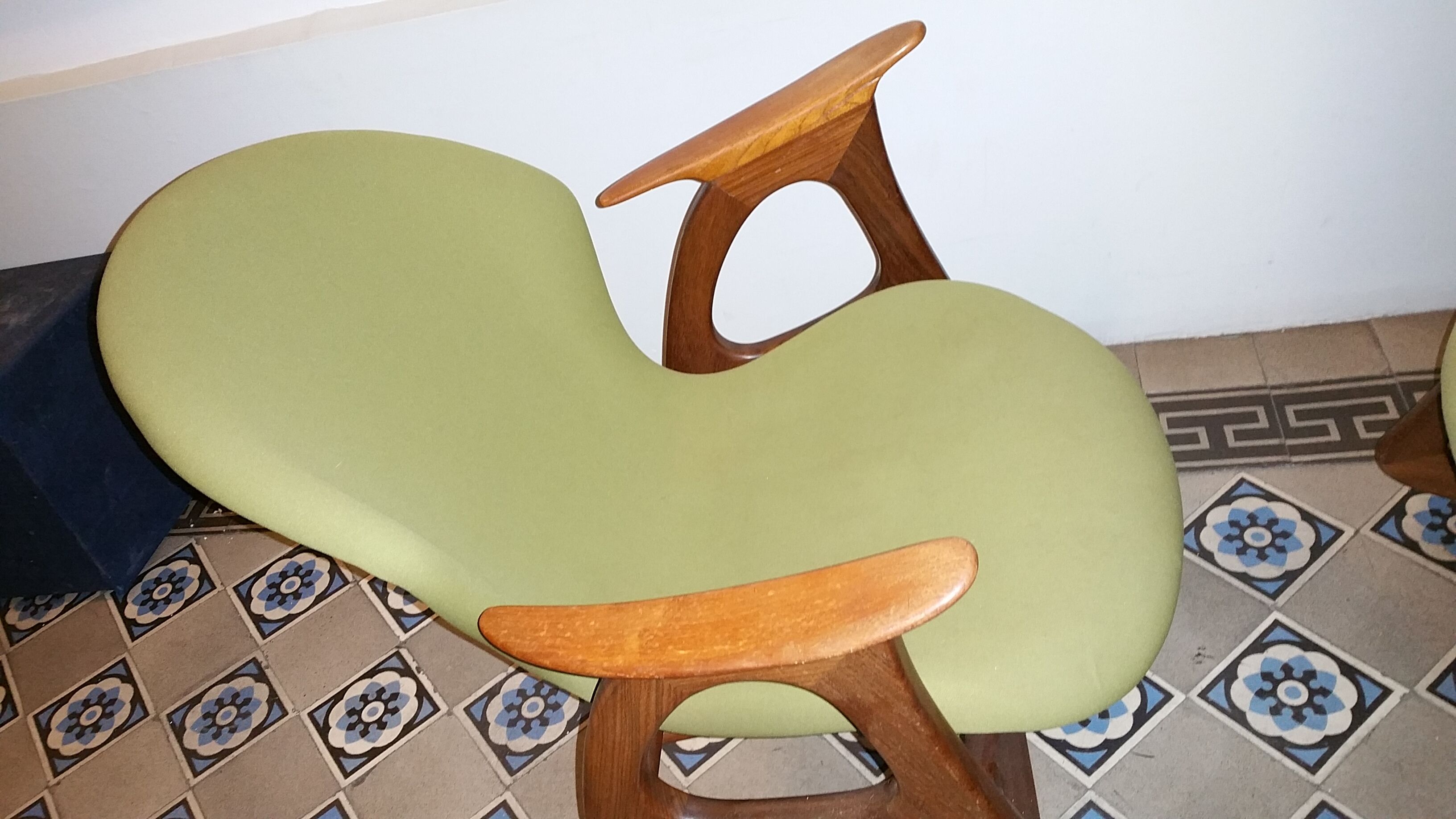 1/2 Chair Rocking chair Danish Aage Christiansen for Erhardsen & Andersen