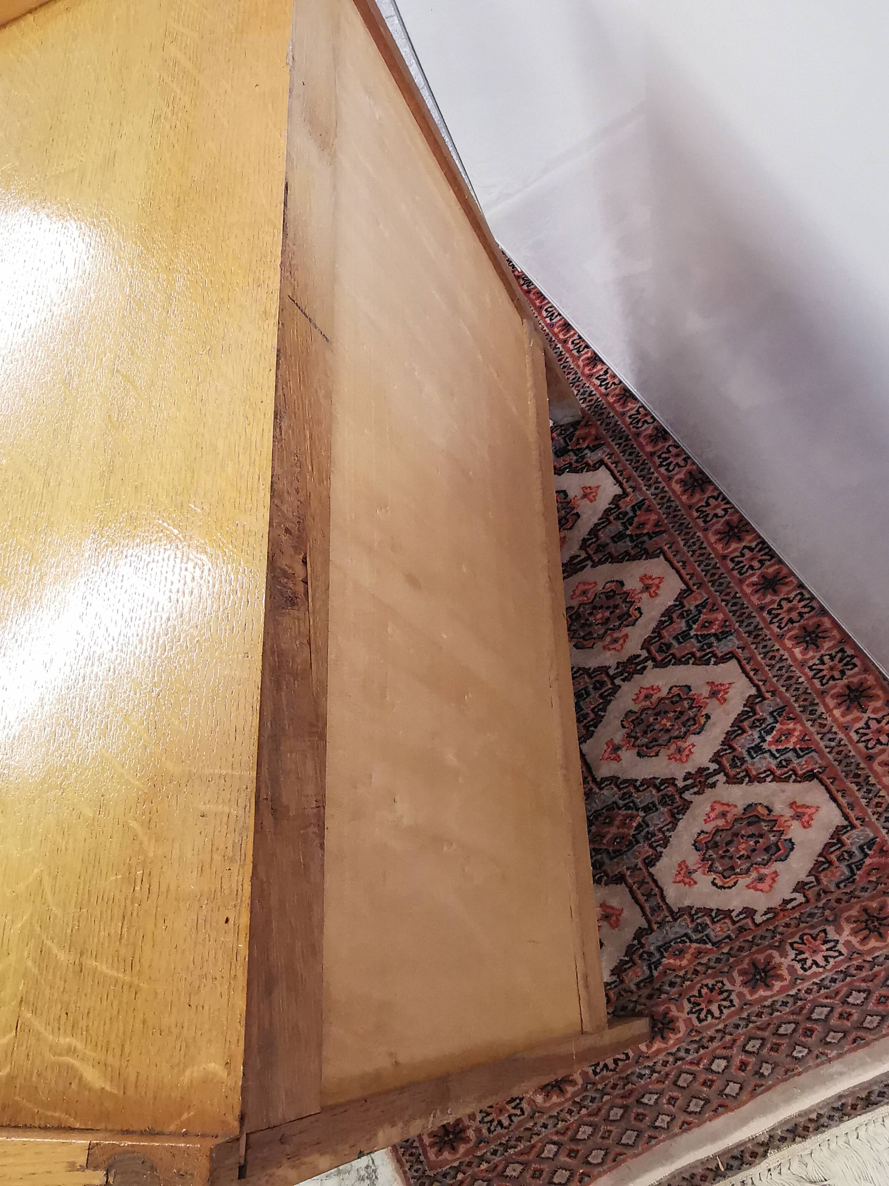 Vintage chest of drawers holes drawers