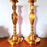 Pair of brass candlesticks