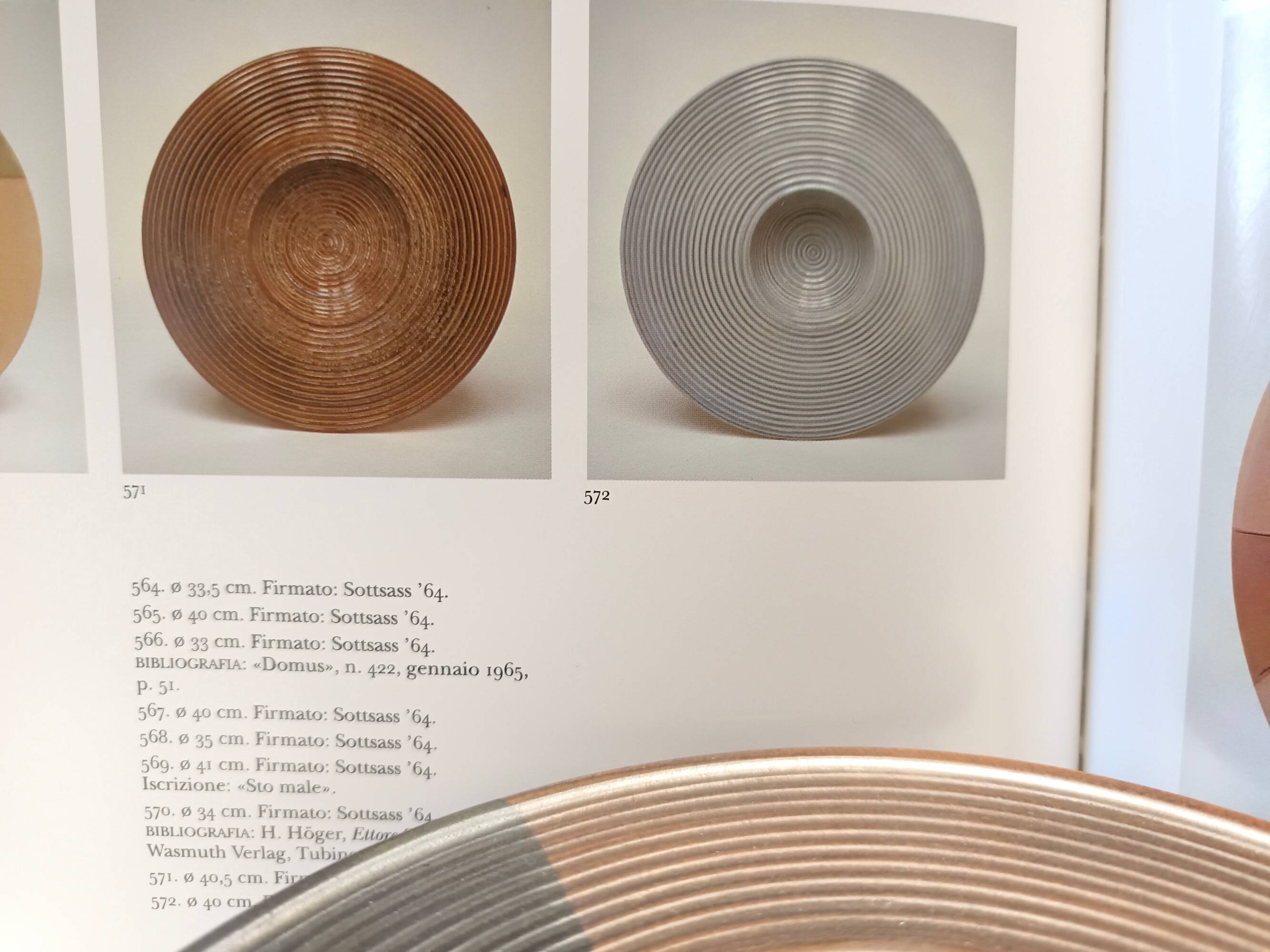 Black and Brown Hand-Painted Ceramic Piece attributed to Franco Bucci, Italy