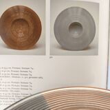 Black and Brown Hand-Painted Ceramic Piece attributed to Franco Bucci, Italy