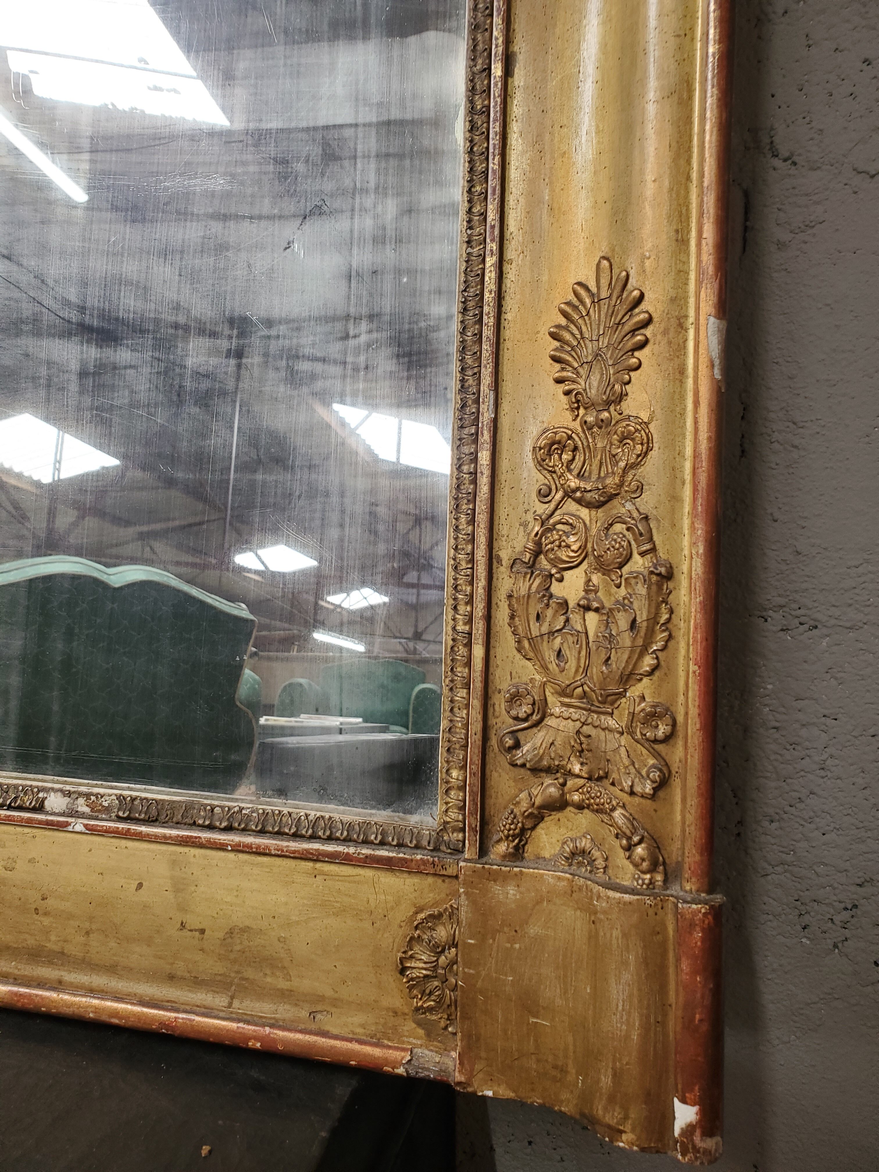 Large antique mirror