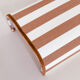 Pair of striped fabric wall sconces