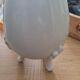 Limoges porcelain vase in the shape of an egg.