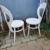Pair of Baumann chairs, "seagull" model