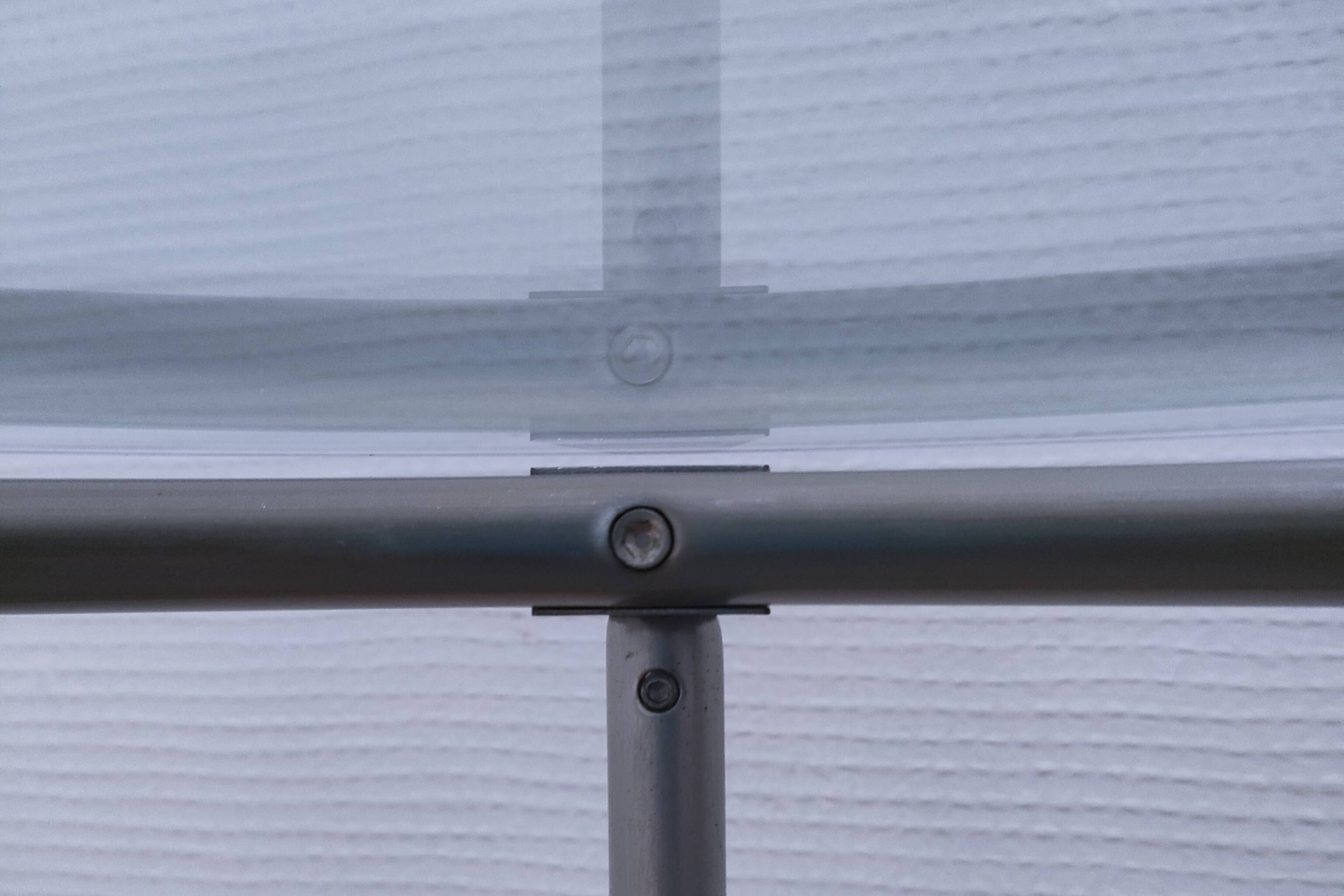 "Strind" side table glass metal Ehlen Johansson design