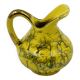 Pichet miniature de collection jaune et or fin