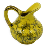 Pichet miniature de collection jaune et or fin