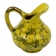 Pichet miniature de collection jaune et or fin