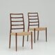 Set of 8 'Model no. 82' dining chairs