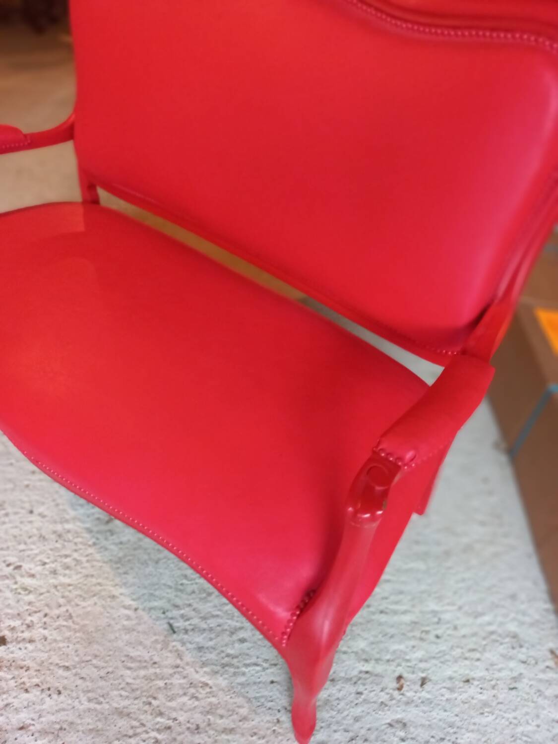 Louis XV red canapé 15