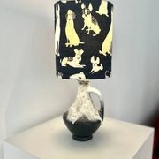 Rare design lamp in ceramic from West Germany by Bay Keramik - cordless, suitable for outdoor use.