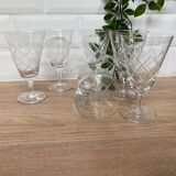 Set of 6 wine glasses