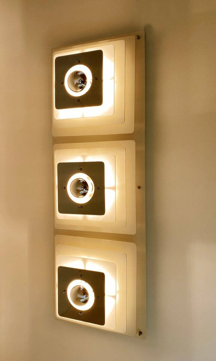 Large Space Age wall light, 1970s
