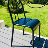 Industrial metal chair