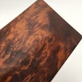 Ancient box, walnut magnifying glass box, early 20th century