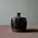 Vase en grès émail tenmoku noir wabi sabi,Chine du Sud XIXe /Déb.XXe siècle