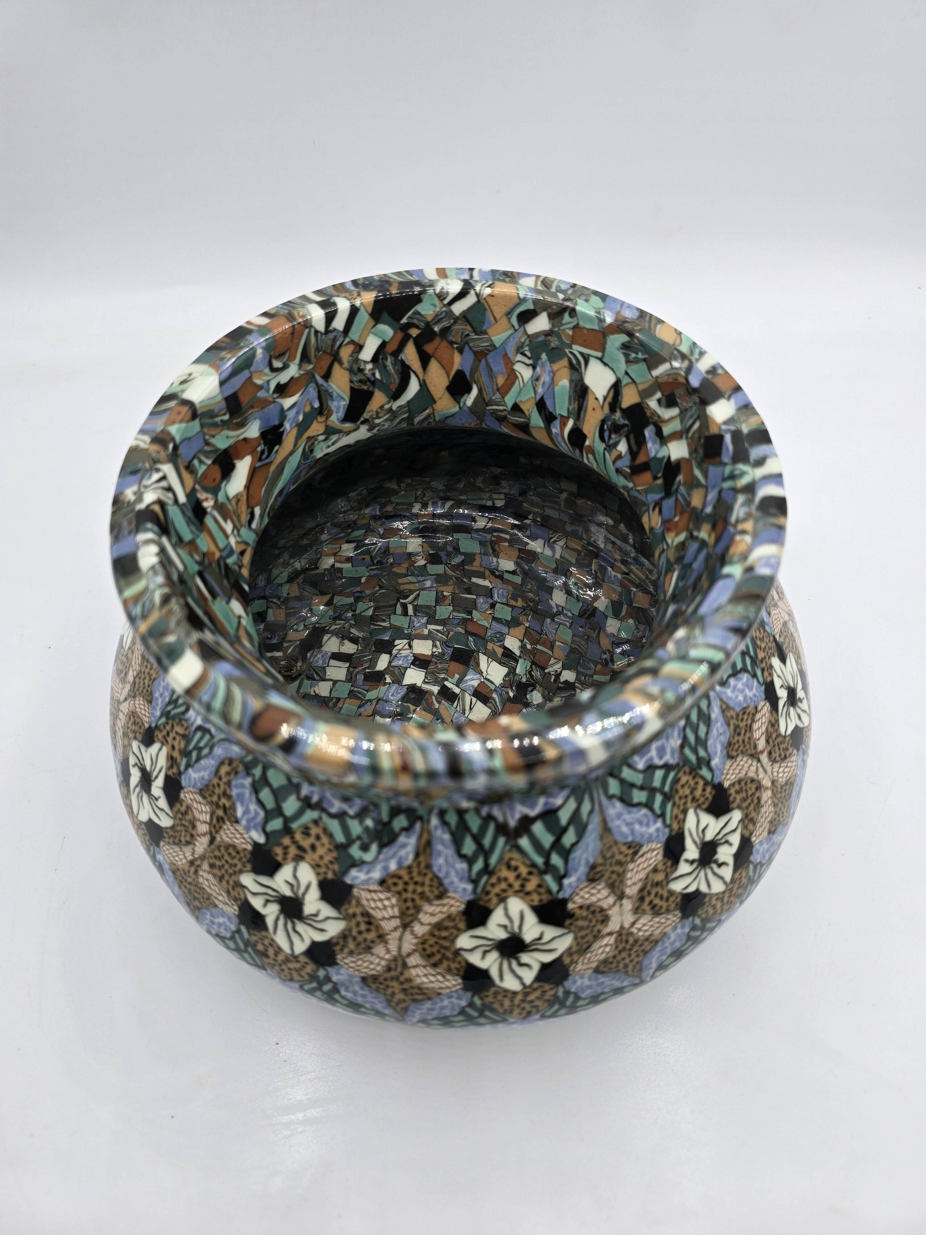 Jean Gerbino (1876-1966) Vallauris – Vase - Cache-pot  - 22 cm /  vers 1950