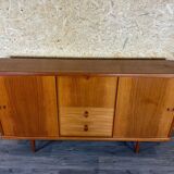 60s 70s teak sideboard highboard H.W. Klein Bramin Danish Modern Design