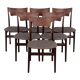 Set of six oak chairs, Danish design, 1970s, production: Denmark