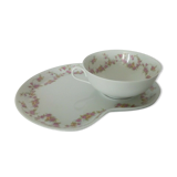 Lunch in limoges porcelain floral decoration a.lanternier & cie