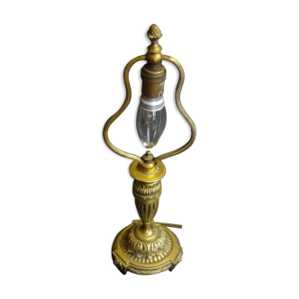 Single-fire bronze lamp, H 37 cm