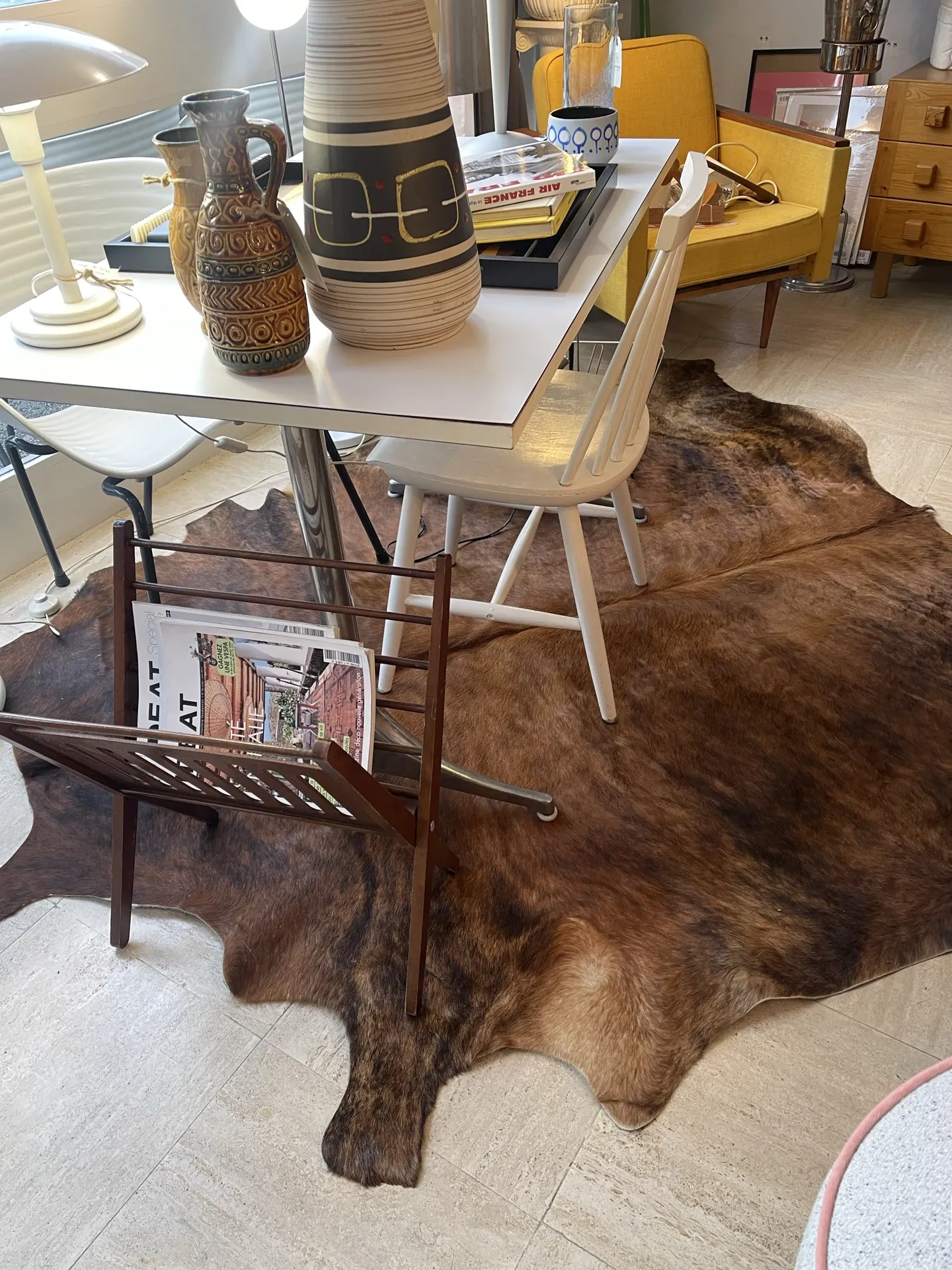 Texas cowhide rug, 1970