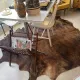 Texas cowhide rug, 1970